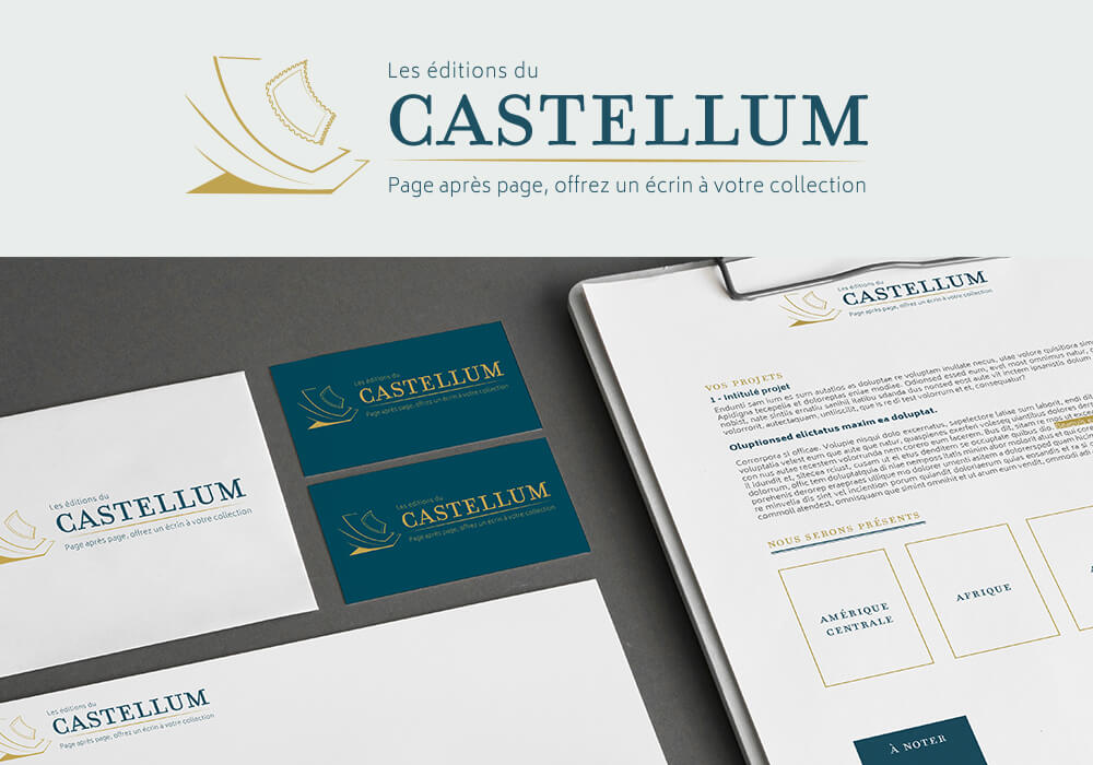 création logo "Les éditions du Castellum"
